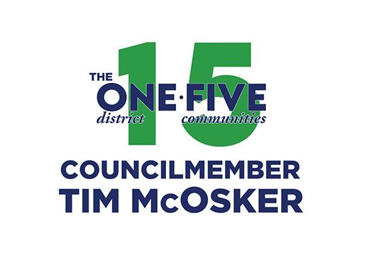 Council Member Tim McOsker of Council District 15 (the One Five)